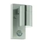 Eglo Applique Murale Riga 5 Acier Inoxydable 2W 250lm - 830 Blanc Chaud | IP44 - Détecteur De Mouvement